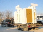 GN Trailer with Red dog international Mobil Storm Shelter
